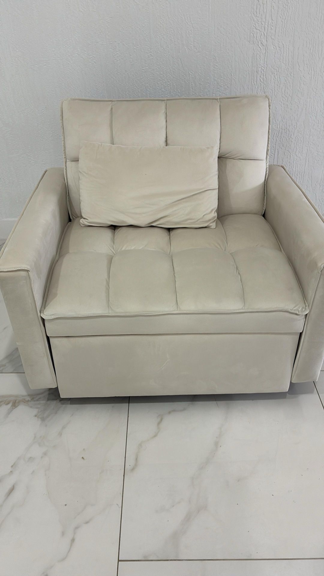 3-in-1 single sofa bed with poll-out bed