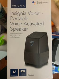 Insignia voice portable voice activated speaker