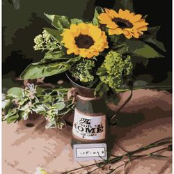 DIY Paint by Numbers for Adult Beginner, DIY Acrylic Painting Kit for Kids, 16" W x 20" L Drawing Paintwork with 3 Brushes & Artistic Colors on Canvas