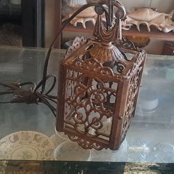 antique, bronze Hanging 110v Lamp 