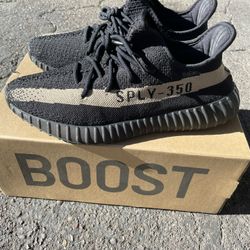 Yeezy Boost 350 Core Black Green Size 10