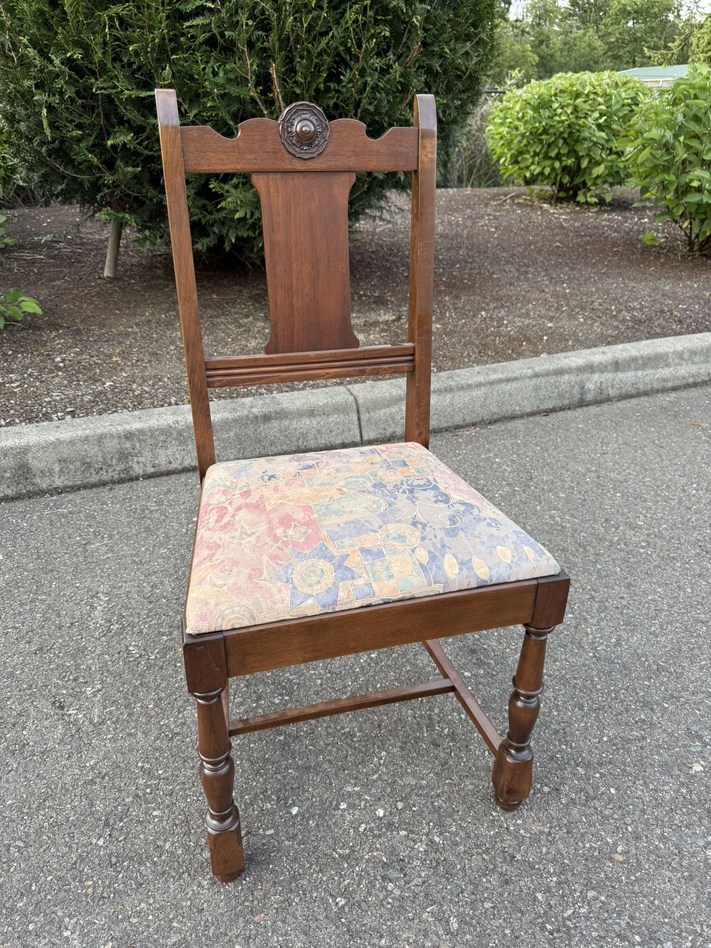 Antique Victorian Side Chair, Mother of Pearl. 1 Piece