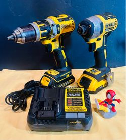 DeWalt Brushless IMPACT DRIVER, BL HAMMER Drill/Driver, 2 Batteries, 4.0 Amps Charger
