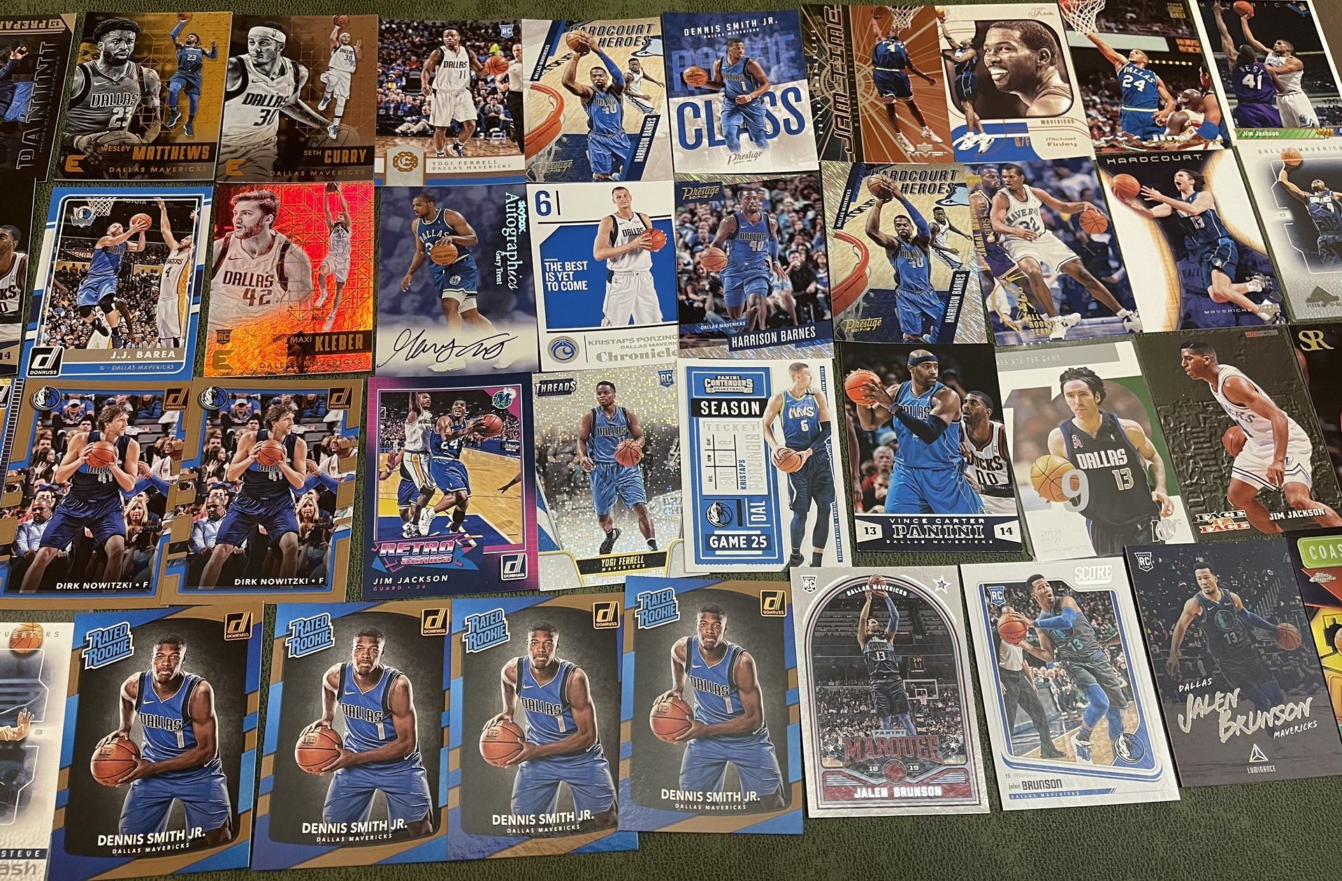 Lot of 40 Dallas Maverick Basketball Cards Rookie-Stars-Inserts Past & Present