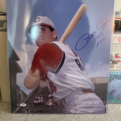 Pete rose autographed photo