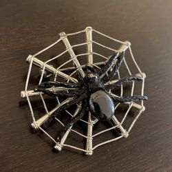 Spooky Halloween Spider Brooch