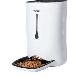 $50 WOPET SMART PET FOOD DISPENSER & PET FOUNTAIN 
