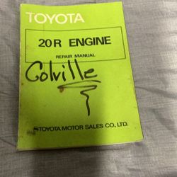 Factory Toyota 20 R engine Repair Manual
