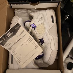 Jordan 4 Retro Metallic Purples 