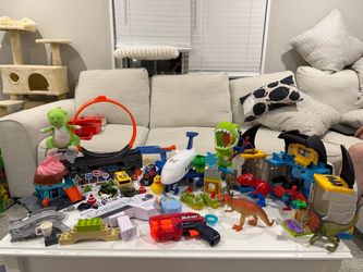 Large Kids Toy Lot – Hot Wheels, Batman, Spider-Man, Dinosaurs & More