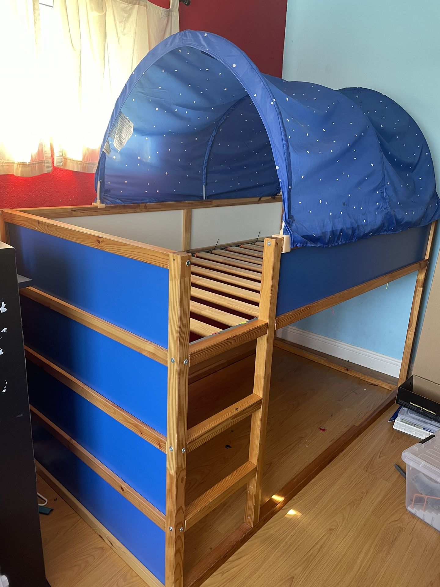 Kids Twin Size IKEA Canopy Bunk Bed