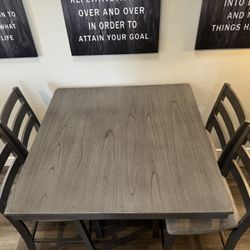Kitchen Table And Barstool Chairs - See Measurements 