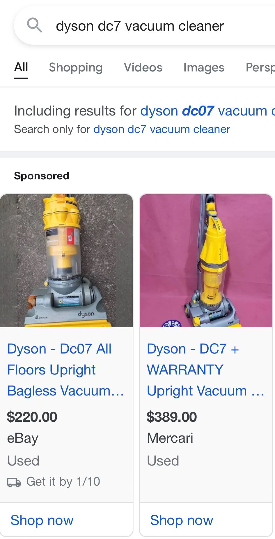 Dyson Vacuum Works Great