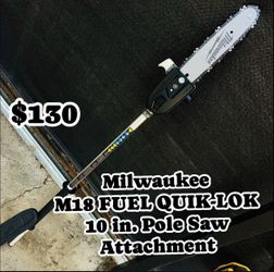 Milwaukee M18 FUEL QUIK-LOK 10 in. Pole Saw Attachment (Tool-Only)