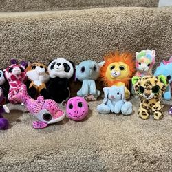 Lot Of 15 Ty Beanie Boos Mini Plush Toy Animals McDonalds Happy Meal Monkey Owl
