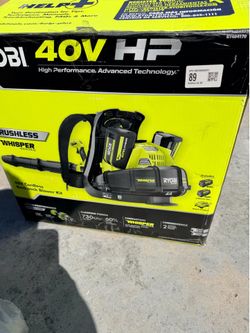 ryobi 40v backpack blower new tool only