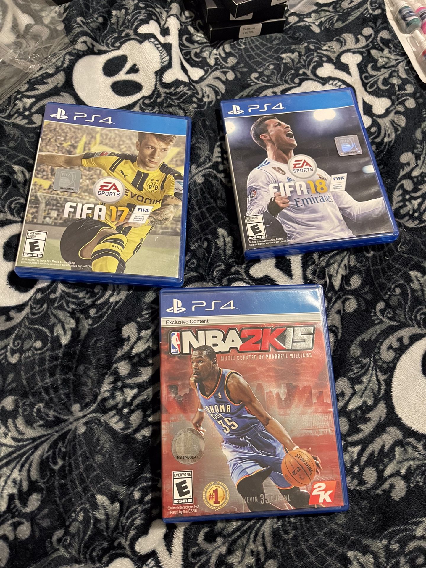 Ps4 Games: NBA2K15, FIFA 17, & FIFA 18