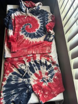 Old Navy Tie-Dye Hoodie and Shorts Set