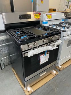 *NEW* GE 5-Burner 30” Gas Stove w/ Griddle