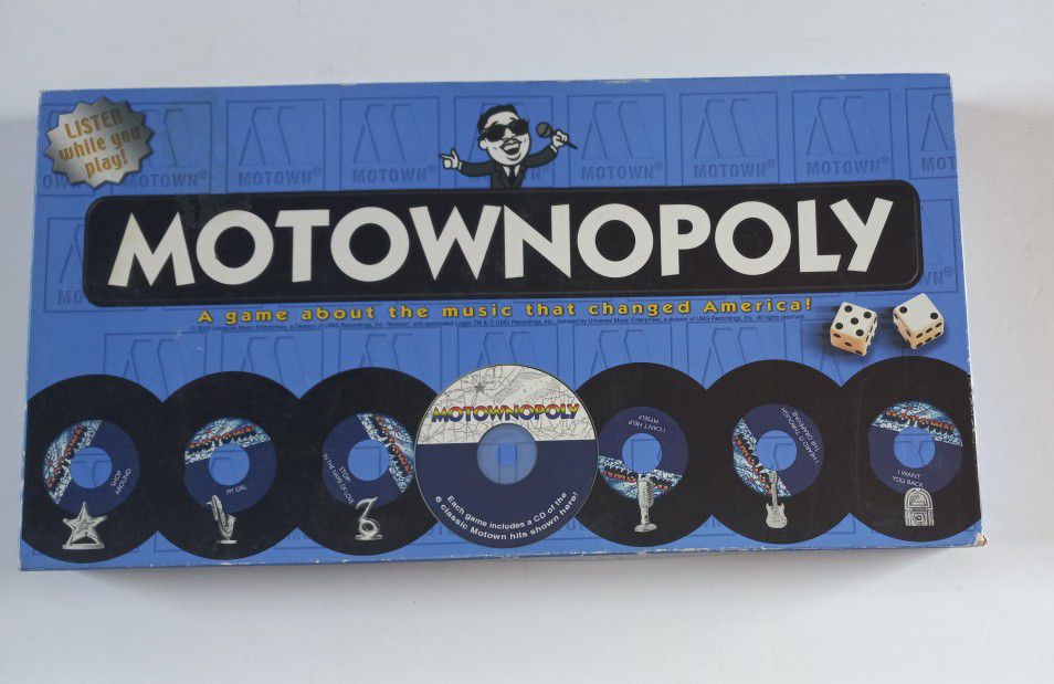 Motownopoly  Rare 2003 Vintage Board Game. Never Used