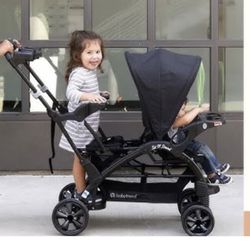 Double Stroller. Sit And Stand 