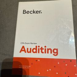 Becker CPA Exam Review Auditing Textbook