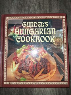 Vintage edition of Gundel's Hungarian Cookbook, written by the famous Hungarian restaurateur Károly Gundel.
 First published in 1934, this book is wid