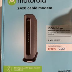 Motorola MB7621 Cable Modem – Xfinity/Cox Compatible
