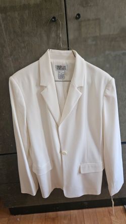 Style&co Collection polyester blend white blazer