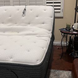 Adjustable Bed Frame And Pillow Top Mattress 