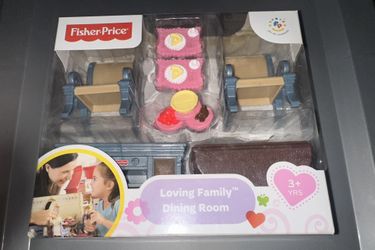 Fisher Price Loving Family doll house - dining room furniture 