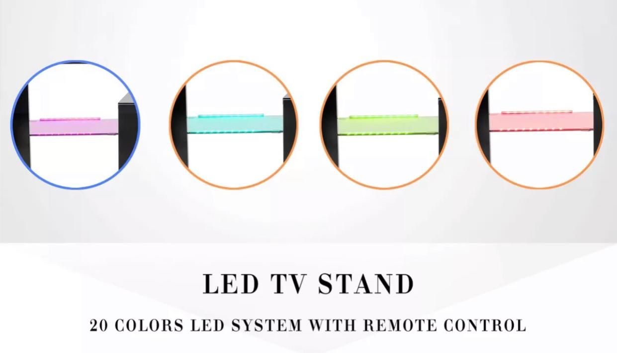 Brand new 63” TV stand entertainment center wall unit with L.E.D lights Furniture