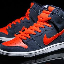 Nike Dunk High SB Syracuse 2014 Men's  Obsidian Team Orange 305050-481