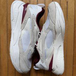 Puma x TMC RS-Fast “Status Symbol” White/Burgundy Mens Sneakers Sz. 10