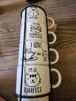 Car mug tower