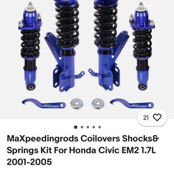 MaXpeedingrods Coilovers Shocks& Springs Kit For Honda Civic EM2 1.7L 2001-2005