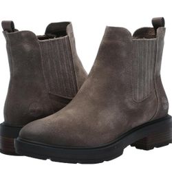 Timberland Brimfield Mid Fashion Boot Medium Brown Suede Size 6