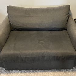 Sofa-Bed - Dark Bluey-Grey Very Good Condition 5 Years Old $150