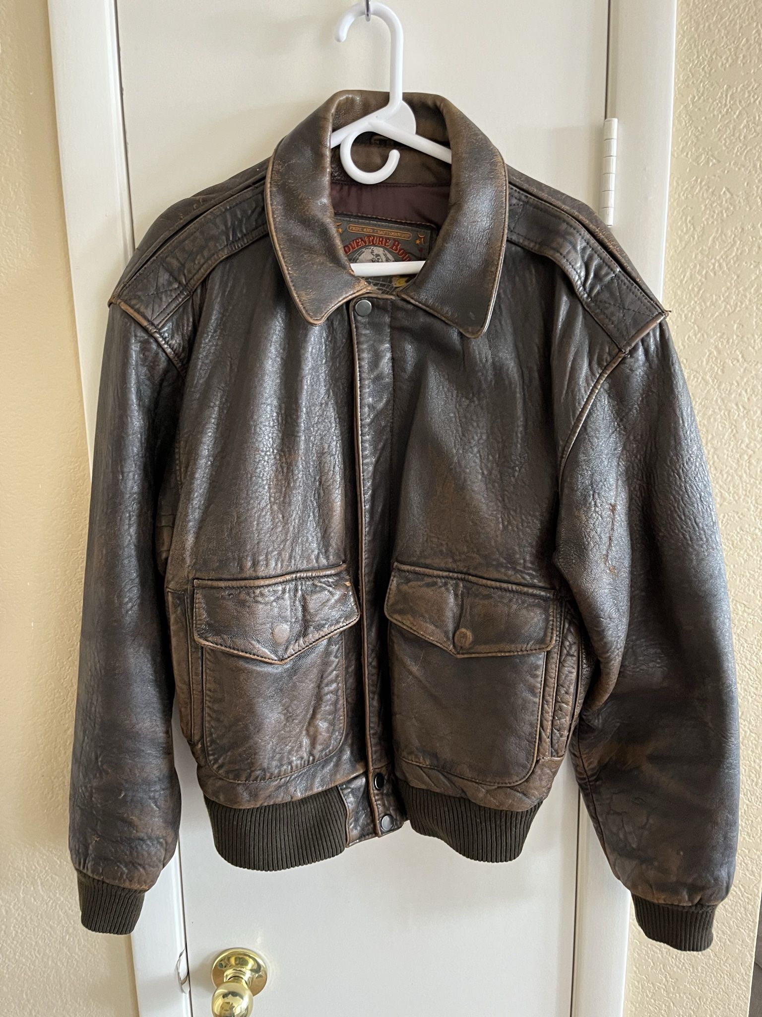 Wilsons Leather Adventure Bound Vintage Bomber Jacket