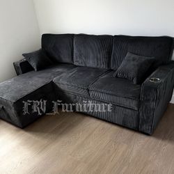 New Black Sofa 