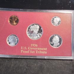 1936 PROOF SILVER TRIBUTE SET