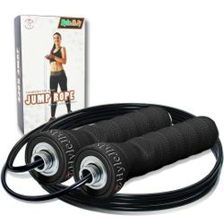 Jump Rope Jumping Rope Skipping Rope Speed Rope for Workout,Adjustable Tangle-Free with Ball Bearing Cable wirerope, Jumping Ropes for Fitness with sw