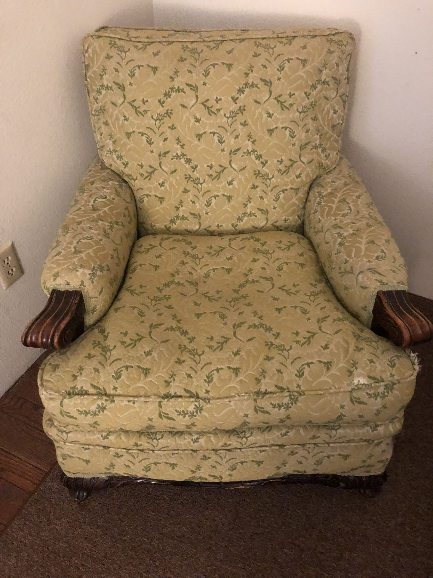 Antique Cushioned Chair