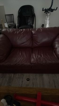 Leather Couch Luv Seat