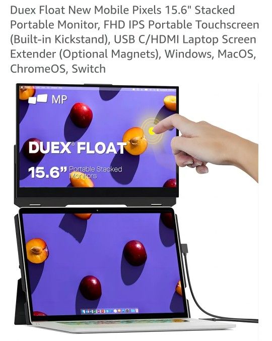 Duex Float New Mobile Pixels 15.6" Stacked Portable 
