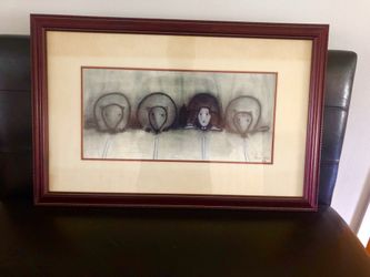 “Rat Race” charcoal original art by David Coss