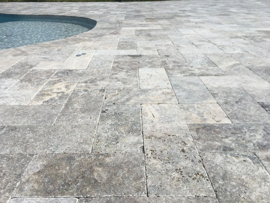 Silver Travertine Pavers