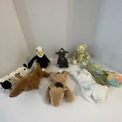 Ty Beanie Babies Lot Of 8 No Tags Used