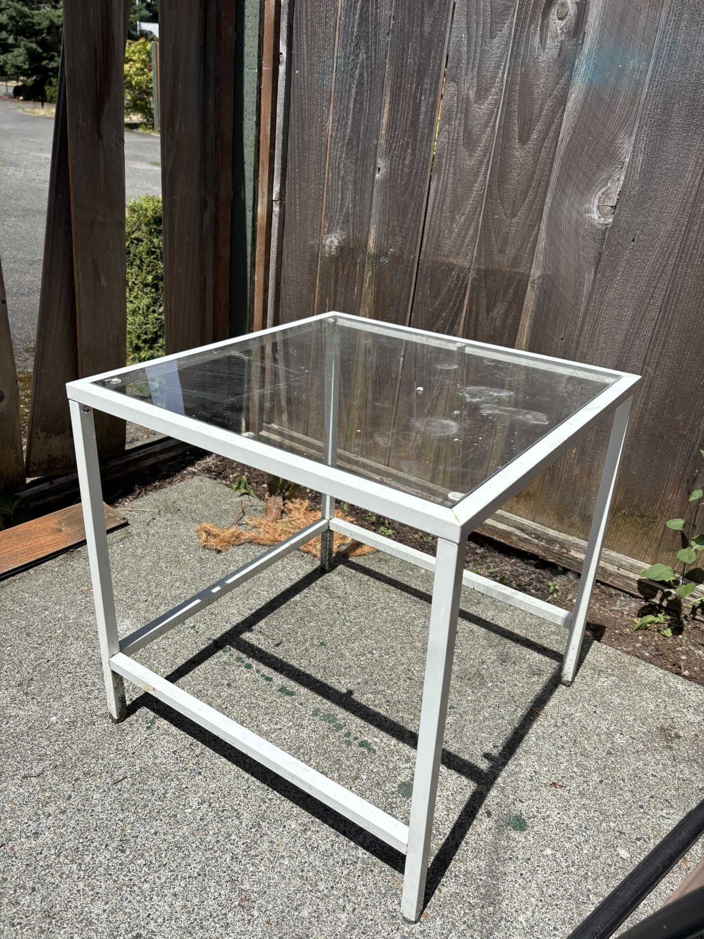 Outdoor Glass Top Table
