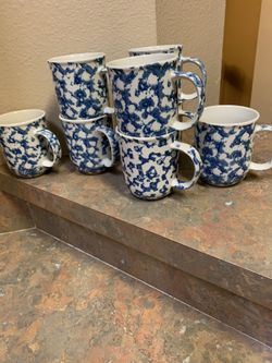 Folk Craft By Tienshan Of China Mug Set